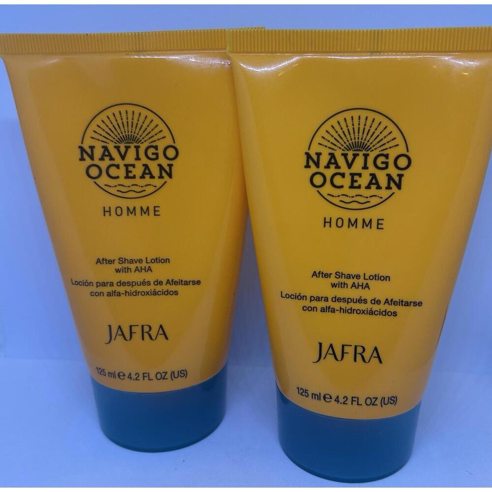 Set Of 2 JAFRA NAVIGO OCEAN AFTER SHAVE LOTION 4.2 OZ